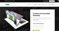 Desktop Screenshot of contenidoelearning.com