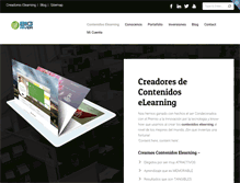 Tablet Screenshot of contenidoelearning.com